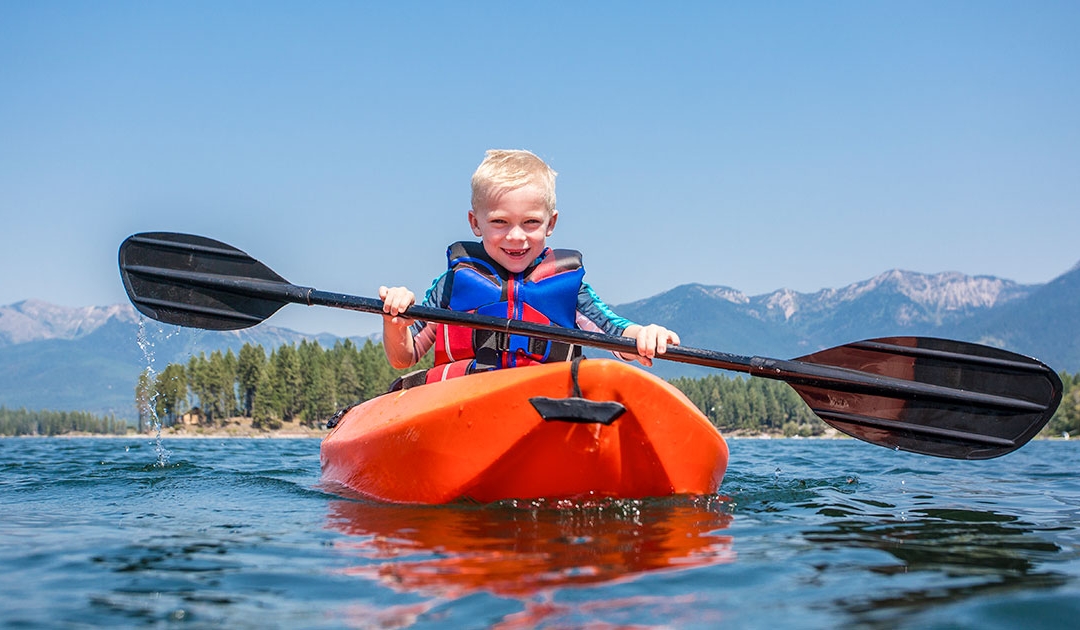 Kids Kayaking Solo