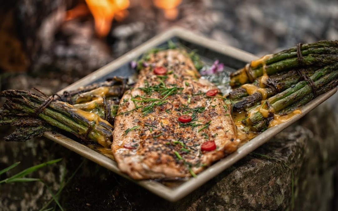 Campfire Pan Seared Salmon (Easy)