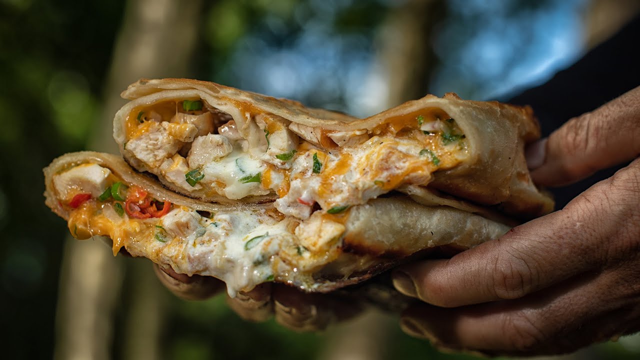Campfire Chicken Cheese Burrito