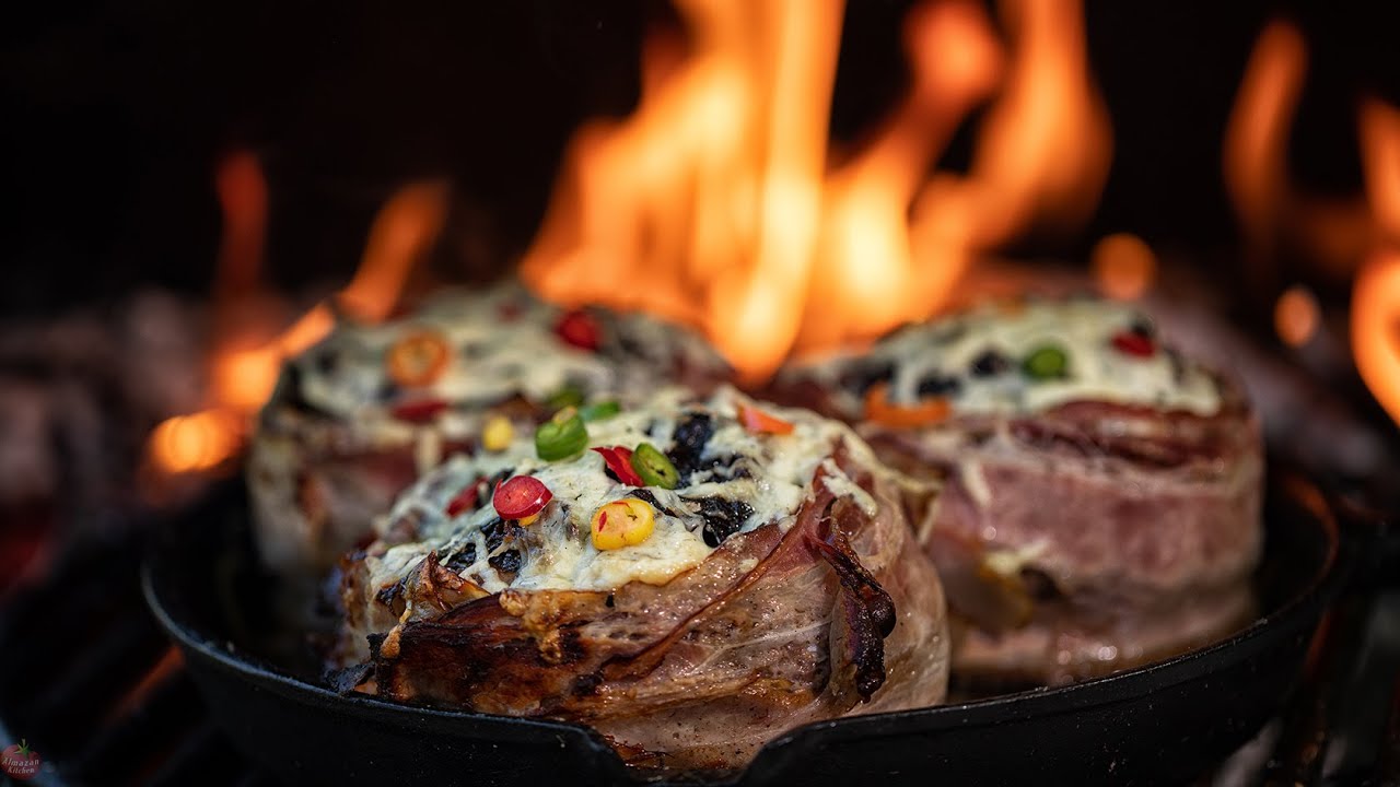 Beer Can Bacon Burgers